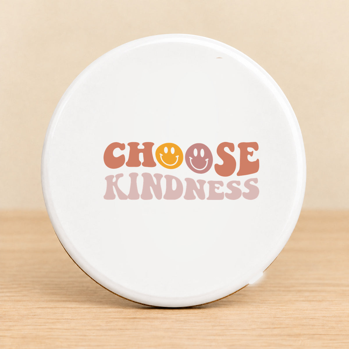 Choose Kindness — Round Ceramic Coaster