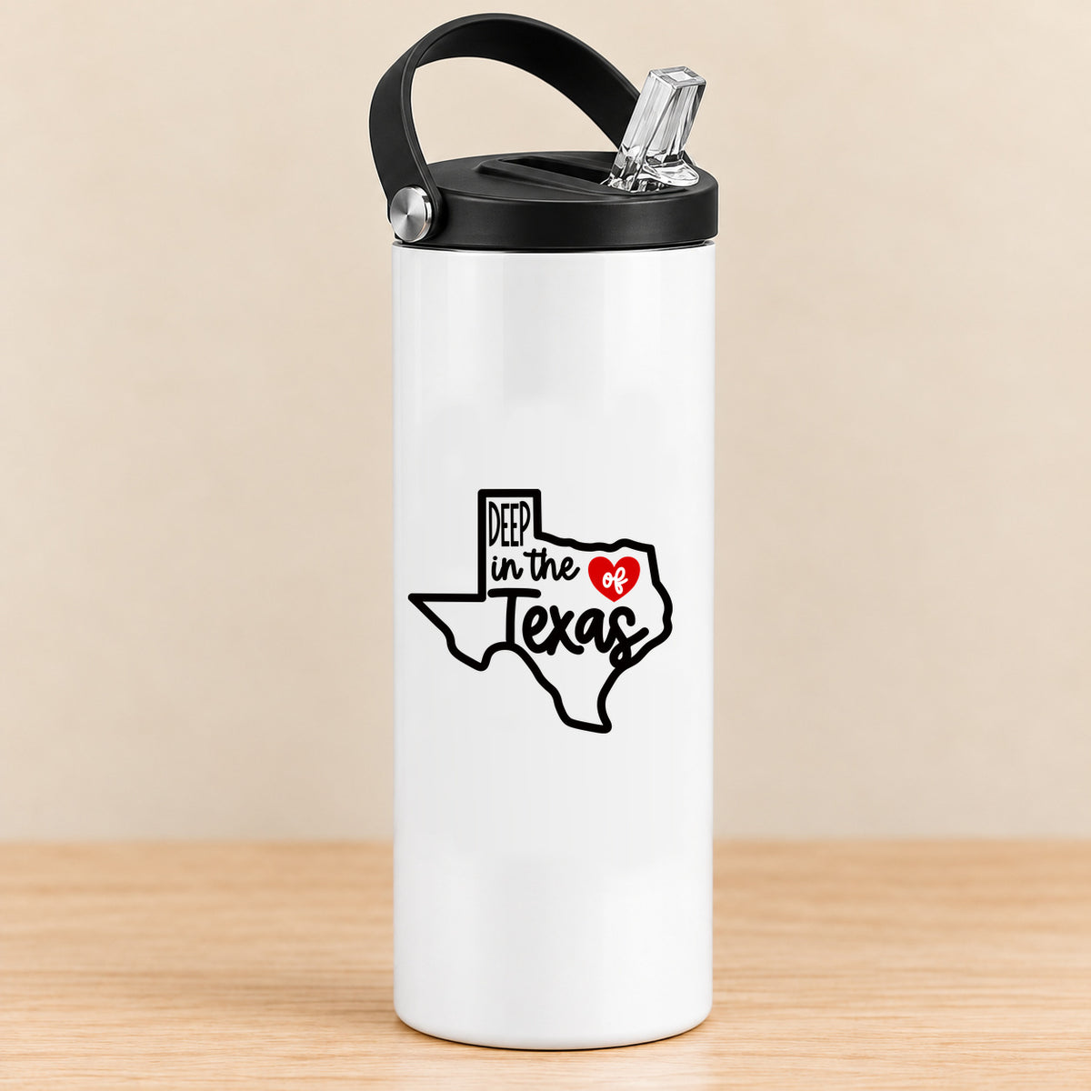 Deep in the Heart of Texas — 20 oz Sports Bottle