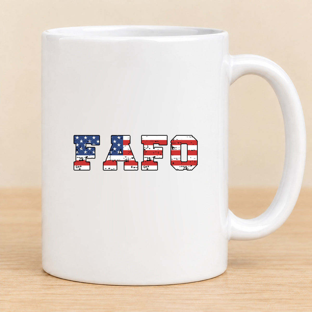 FAFO USA Flag — 11 oz Ceramic Mug