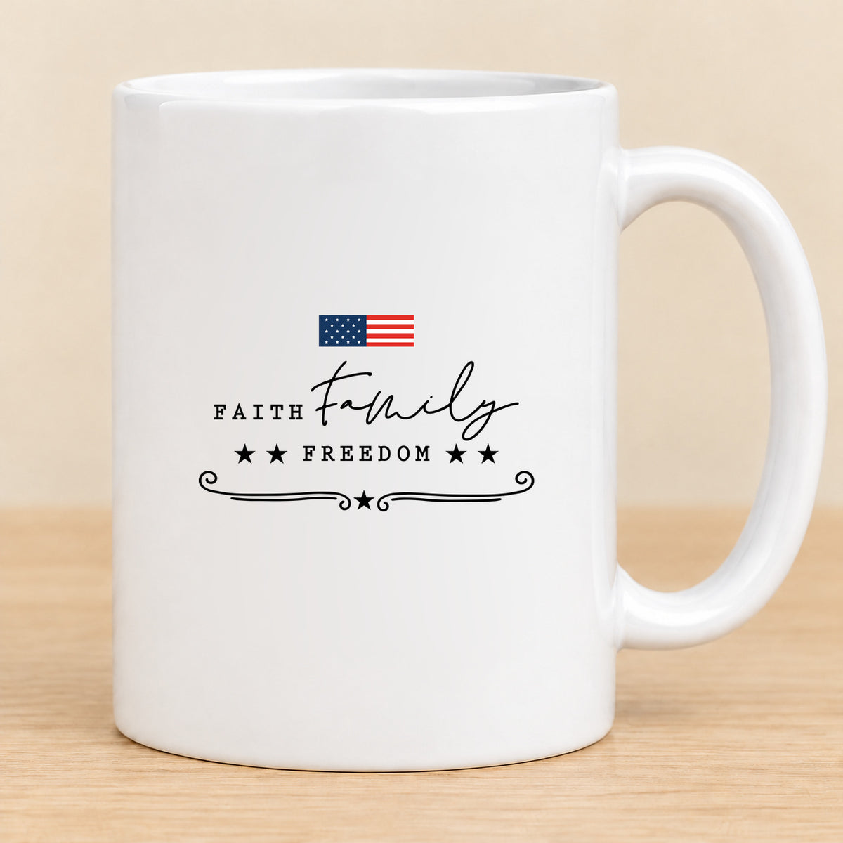 Faith Family Freedom — 11 oz Ceramic Mug