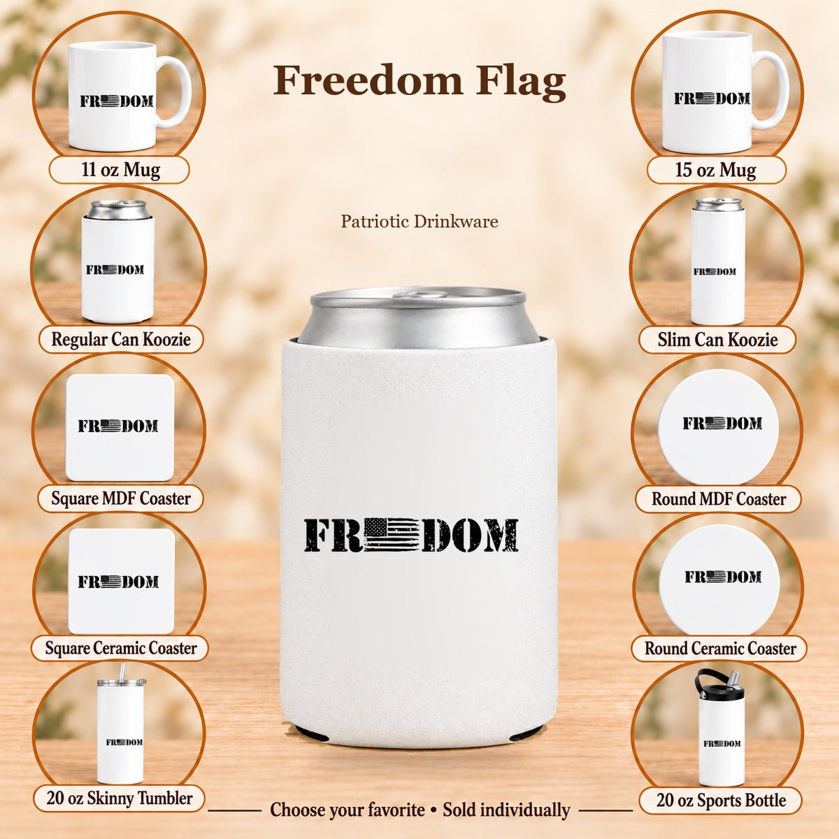 Freedom Flag — All 10 drinkware options