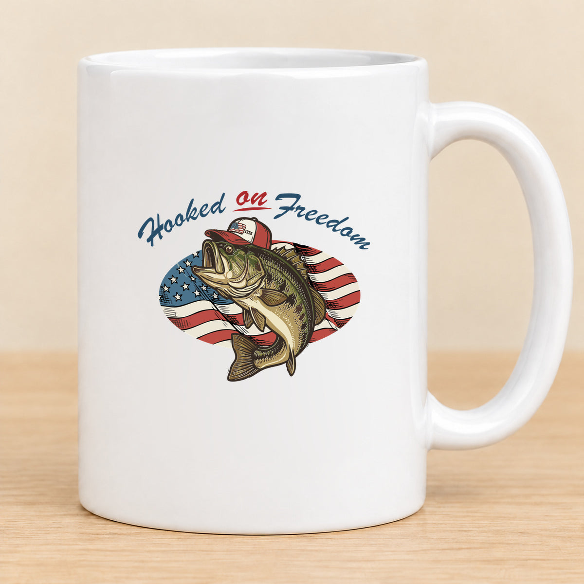 Hooked on Freedom — 11 oz Ceramic Mug