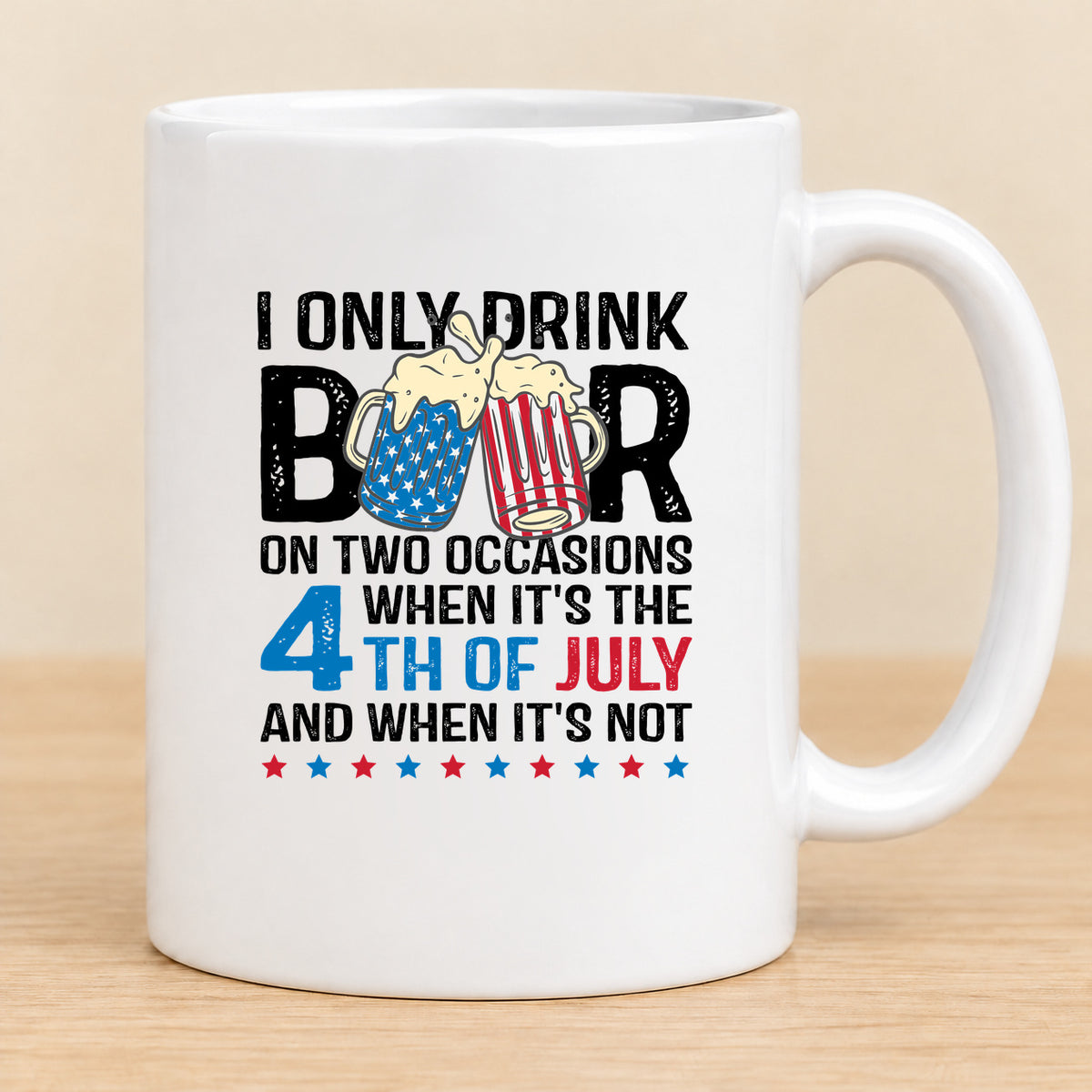 I Only Drink Beer on Two Occasions — 11 oz Ceramic Mug