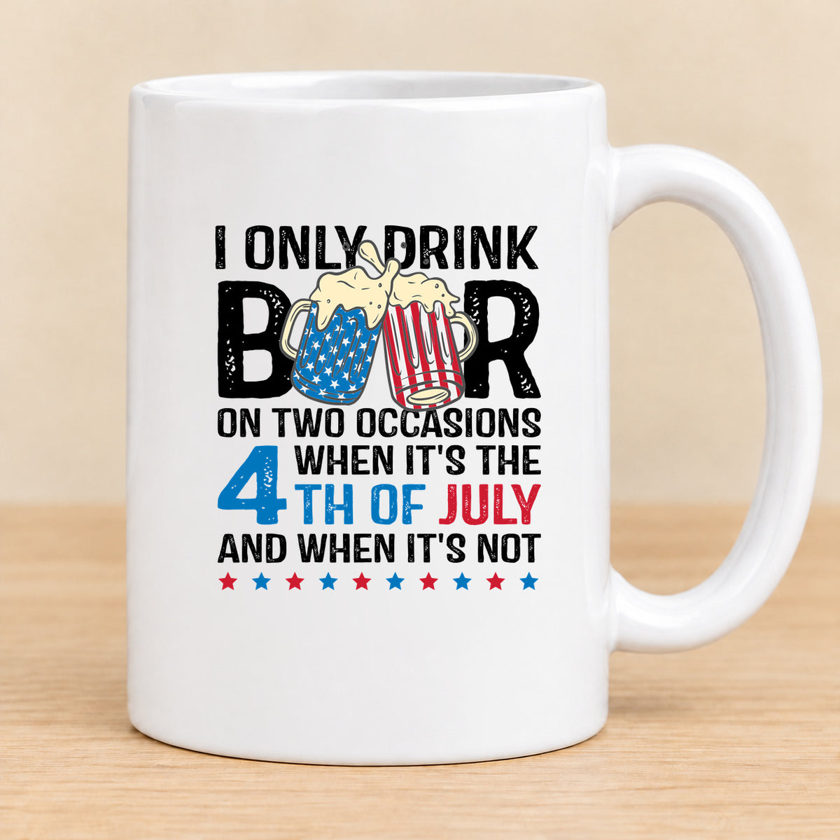 I Only Drink Beer on Two Occasions — 15 oz Ceramic Mug