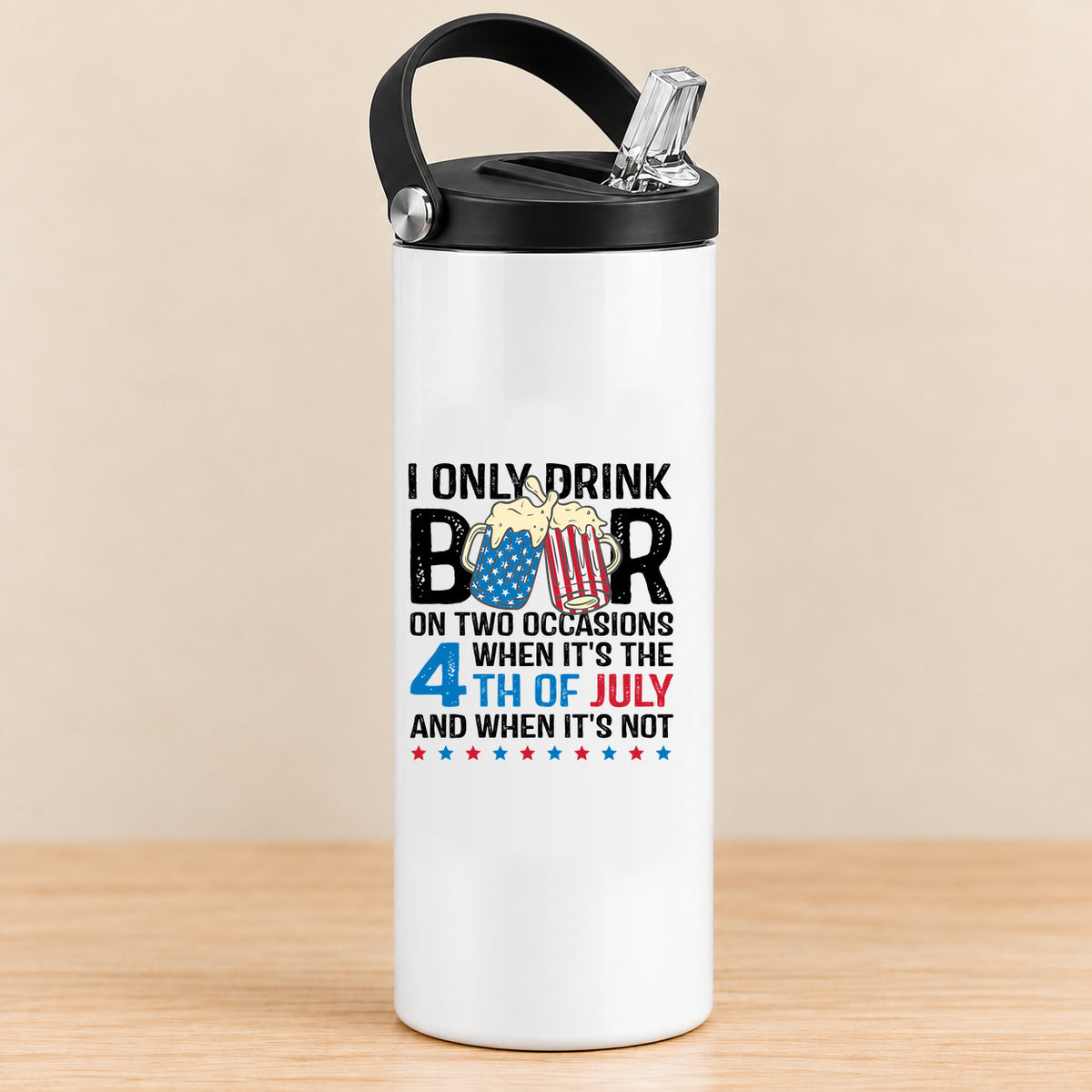I Only Drink Beer on Two Occasions — 20 oz Sports Bottle