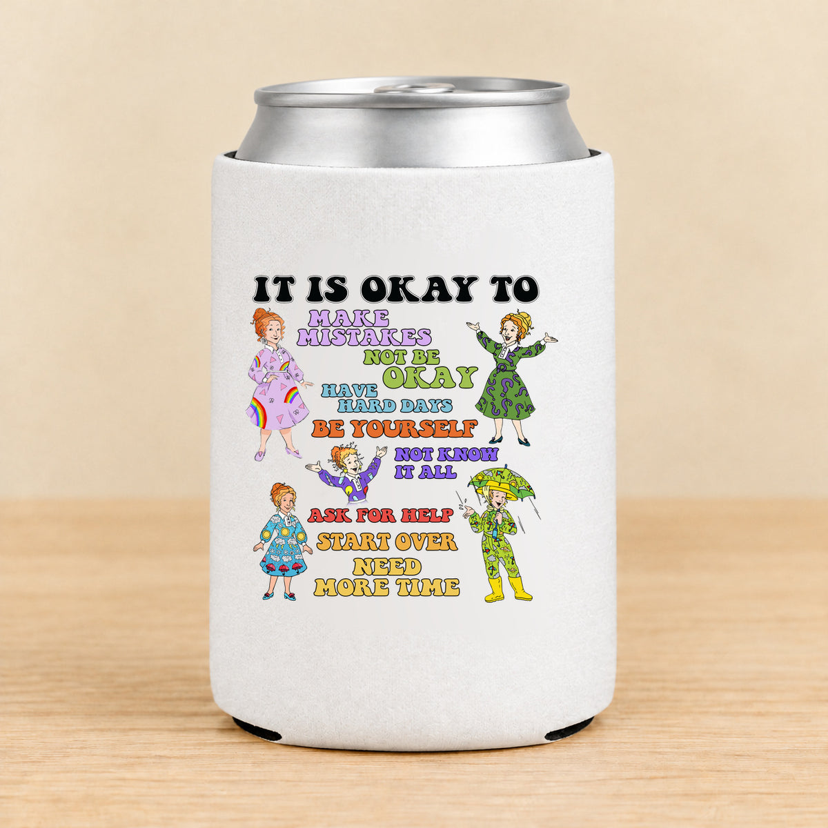 It Is Okay to Make Mistakes — Regular Can Koozie