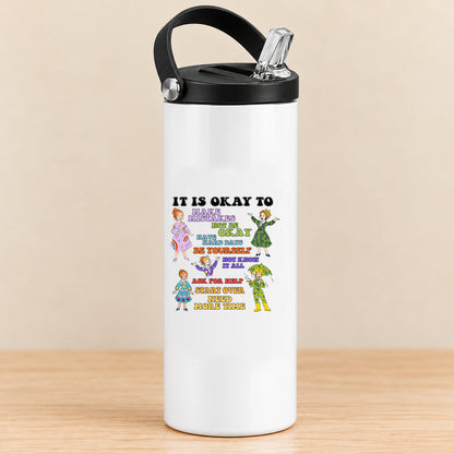 It Is Okay to Make Mistakes — 20 oz Sports Bottle