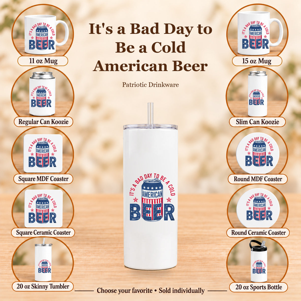 It's a Bad Day to Be a Cold American Beer — All 10 drinkware options