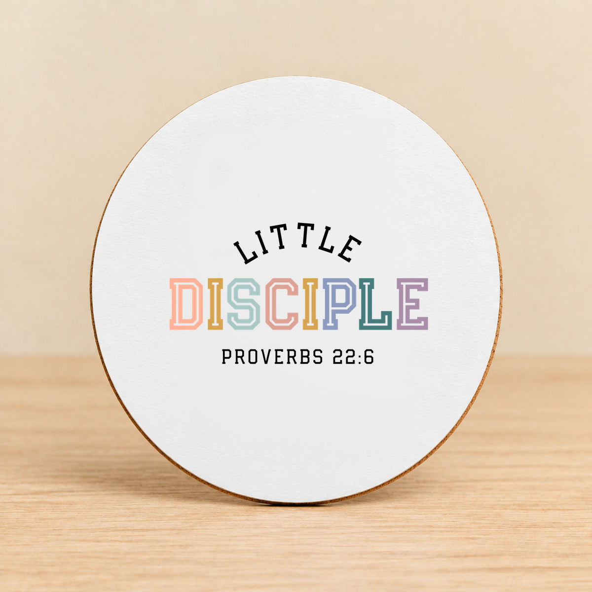 Little Disciple — Round MDF Coaster