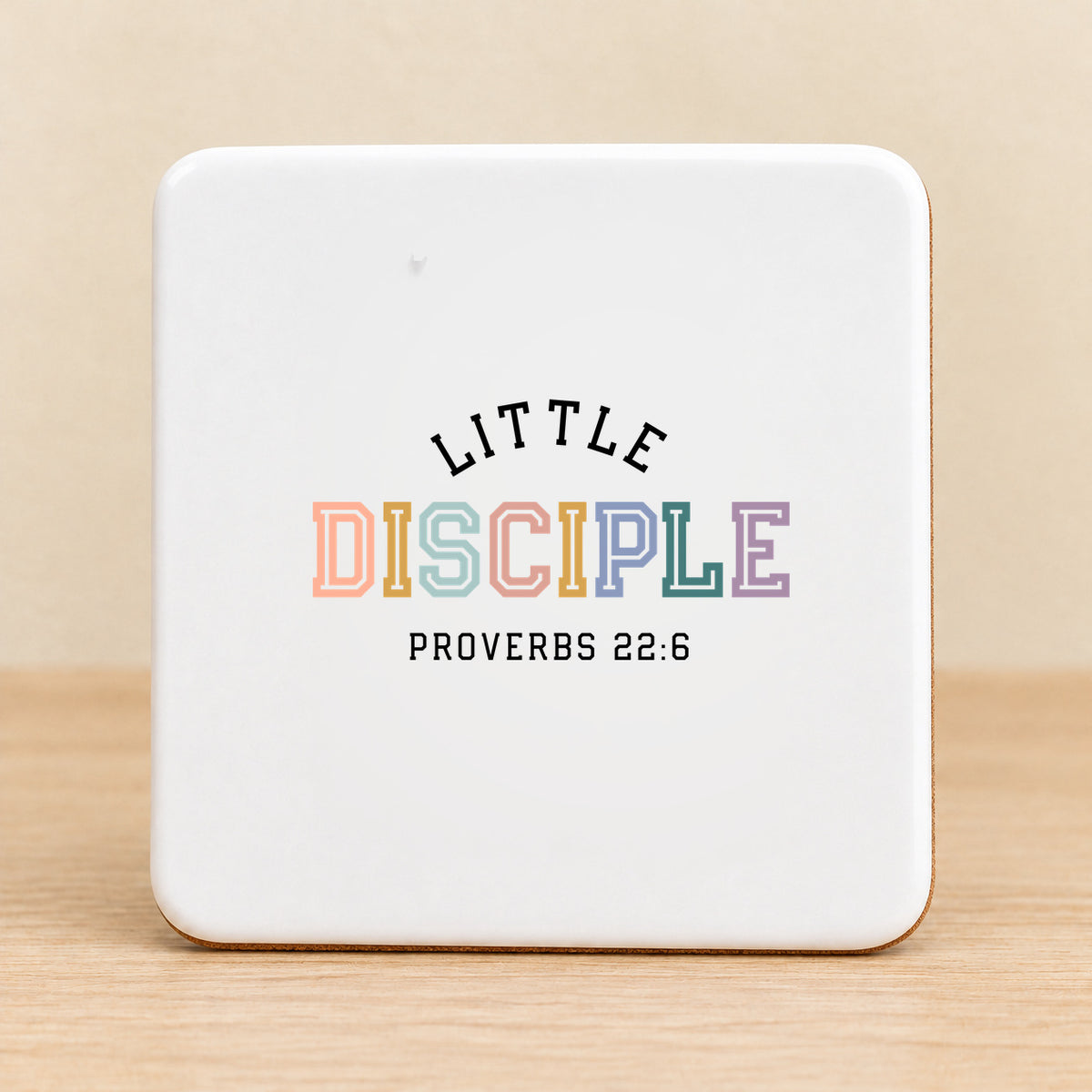 Little Disciple — Square Ceramic Coaster