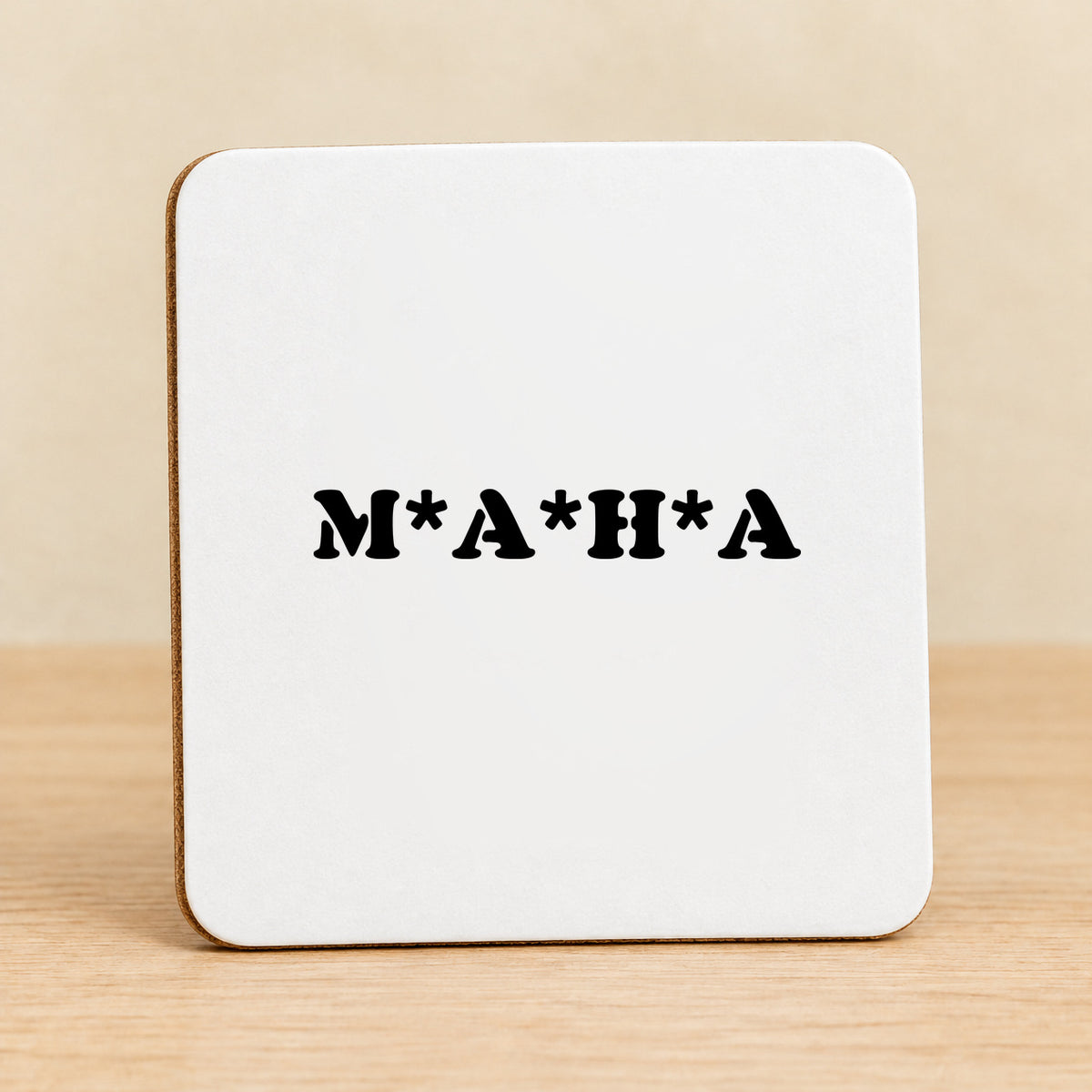 MAHA Make America Healthy Again — Square MDF Coaster