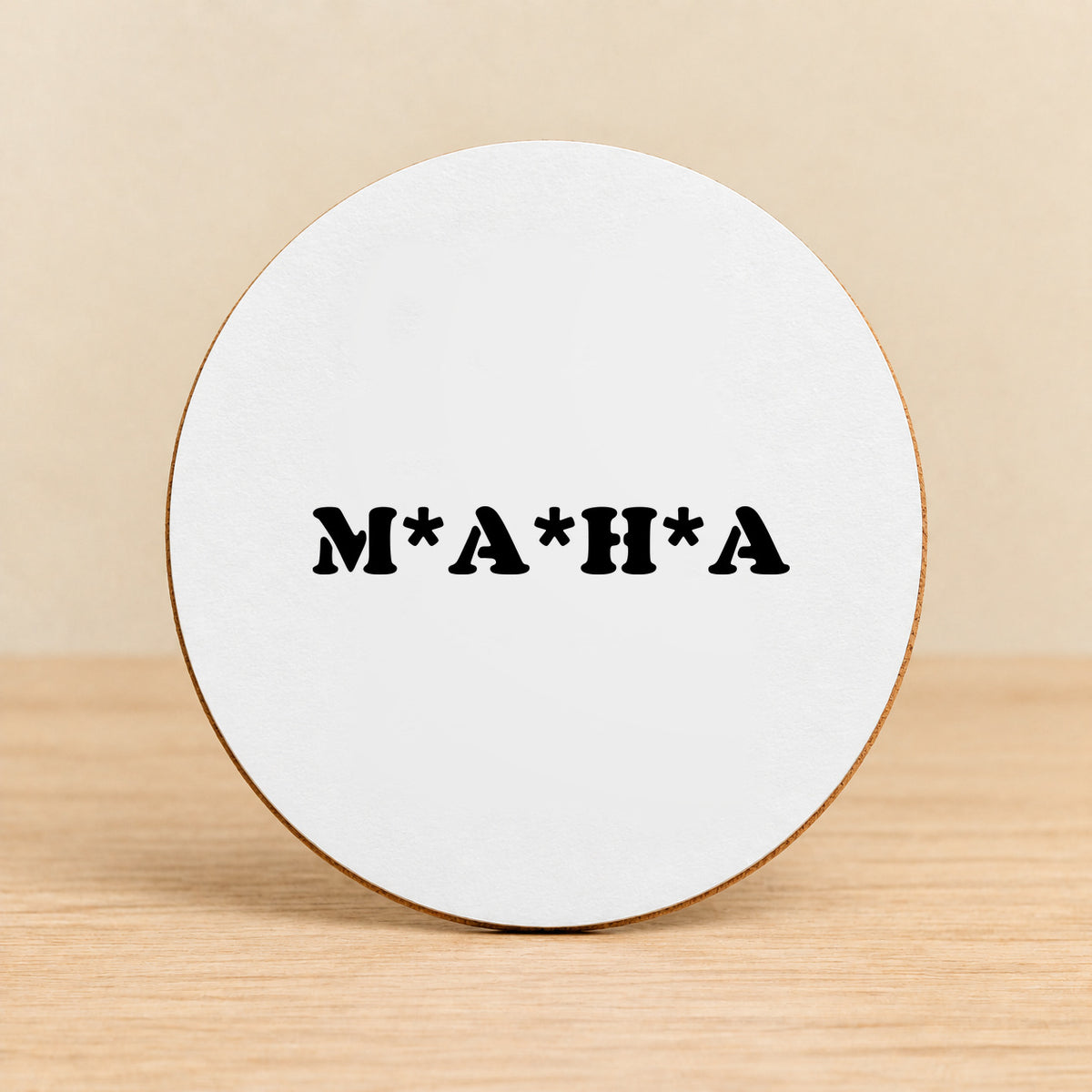 MAHA Make America Healthy Again — Round MDF Coaster
