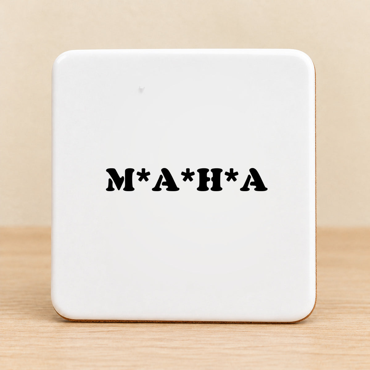MAHA Make America Healthy Again — Square Ceramic Coaster