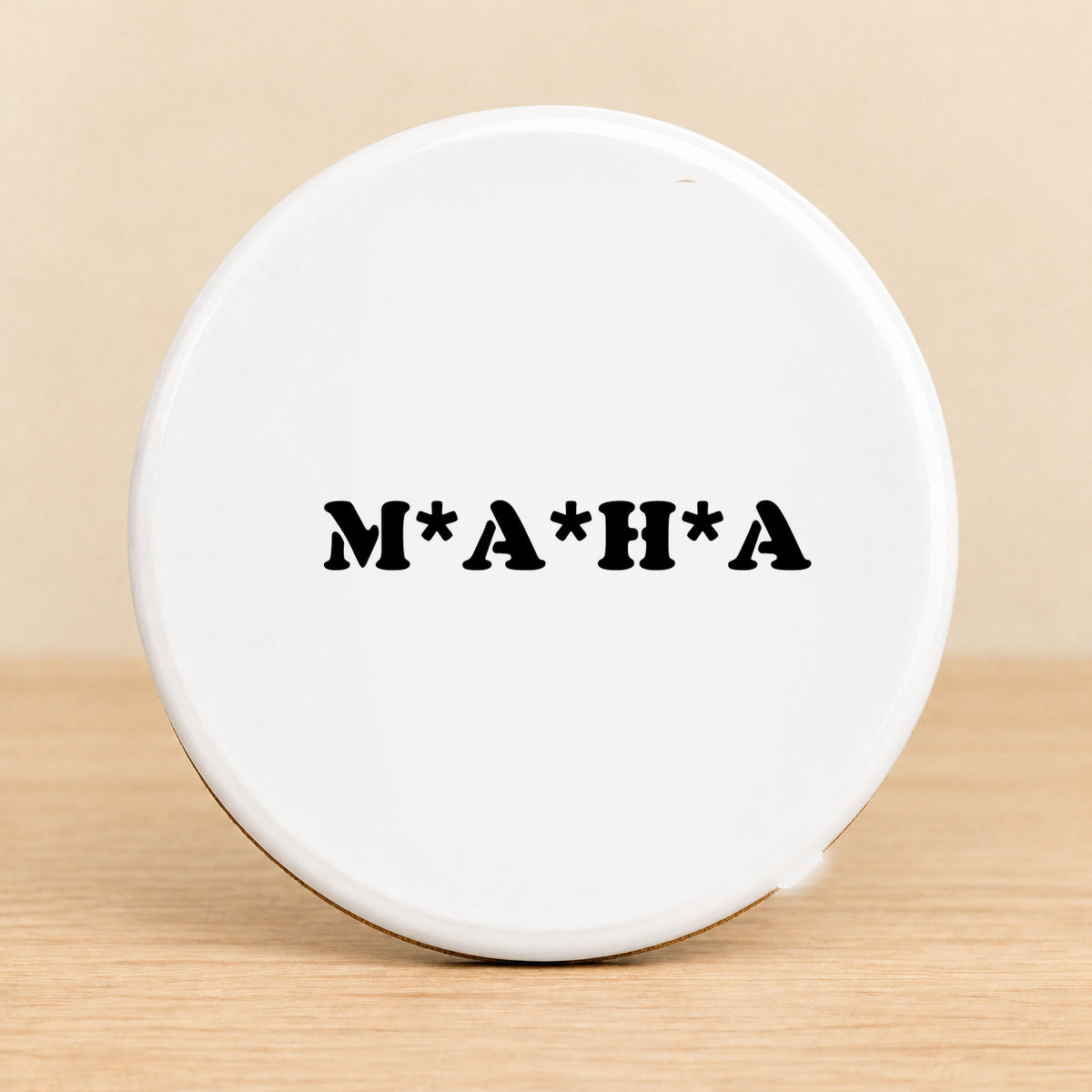 MAHA Make America Healthy Again — Round Ceramic Coaster