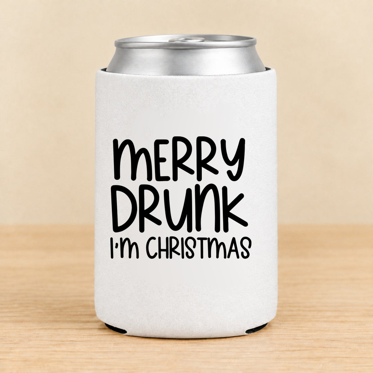 Merry Drunk I’m Christmas — Regular Can Koozie