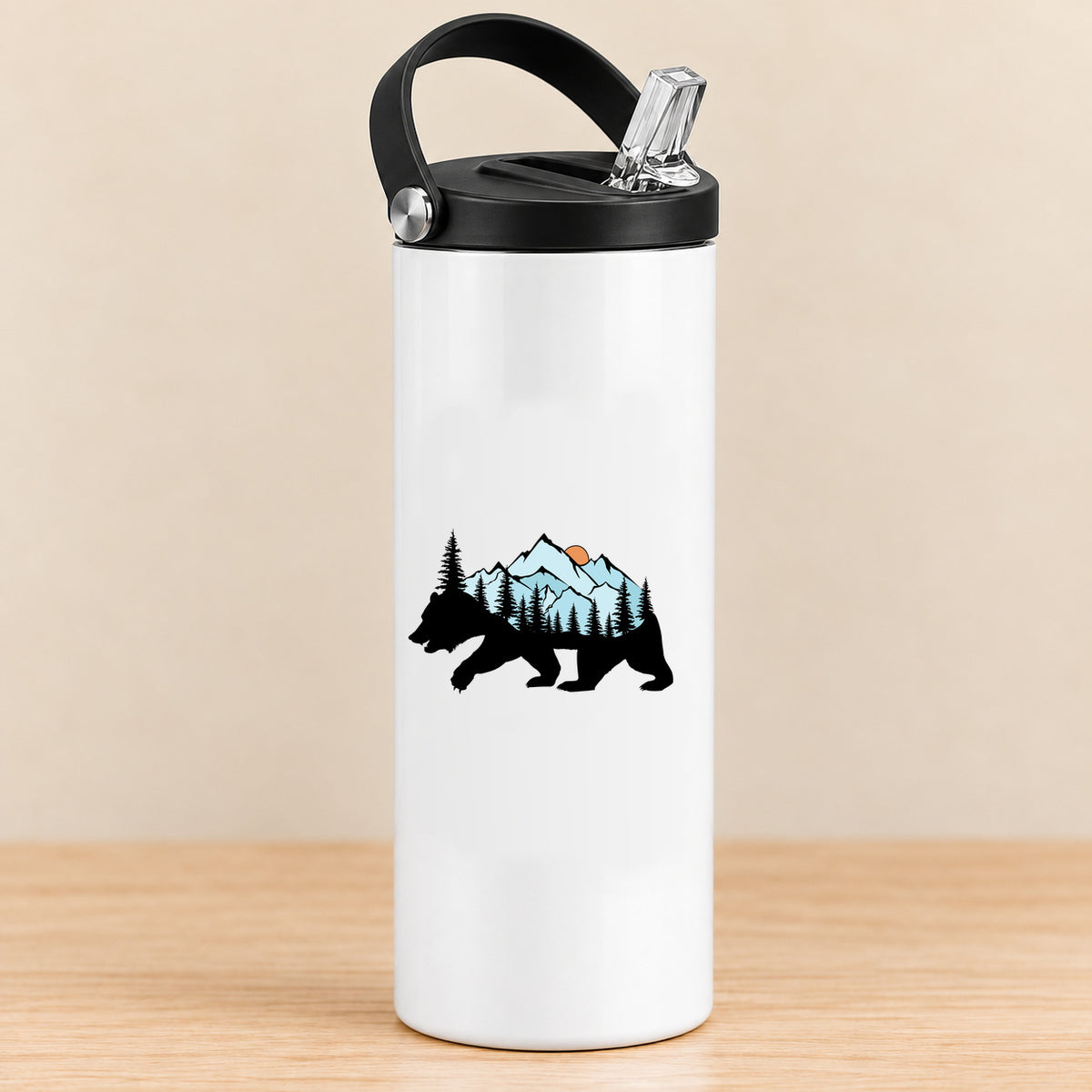 Mountain Bear — 20 oz Sports Bottle