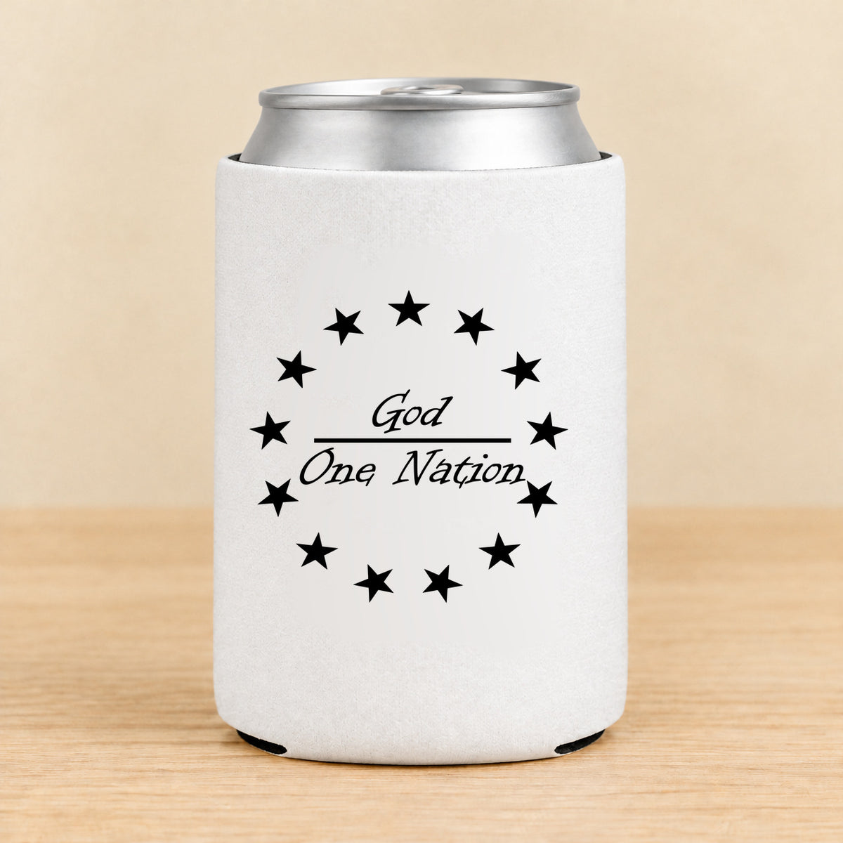 One Nation Under God — Regular Can Koozie