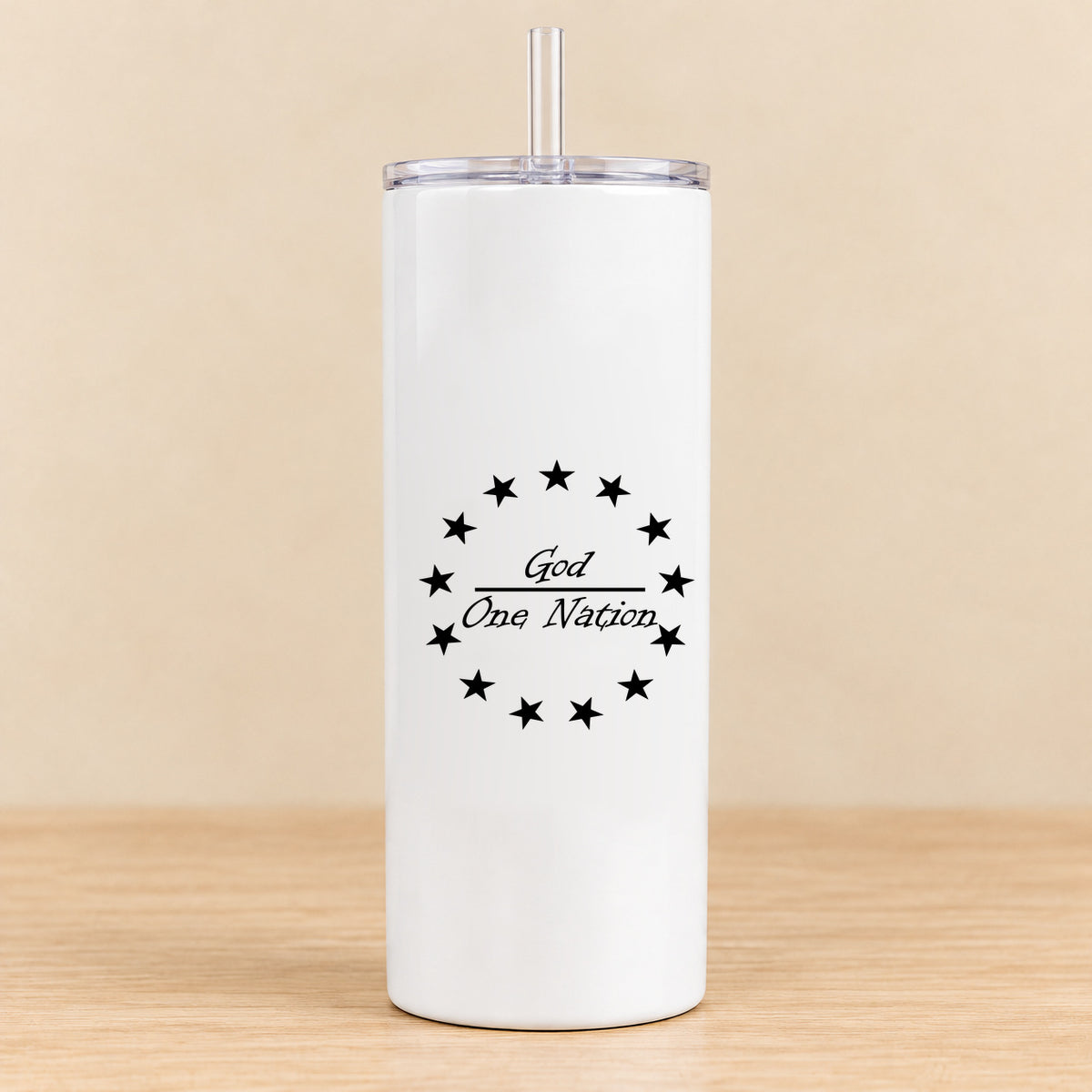 One Nation Under God — 20 oz Skinny Tumbler