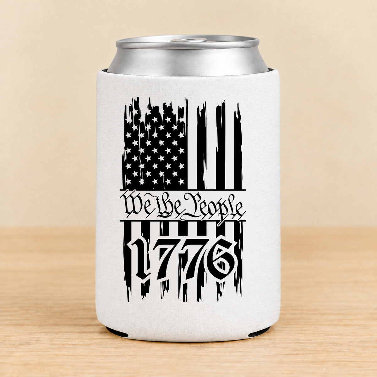 One Nation Under God We the People — Regular Can Koozie