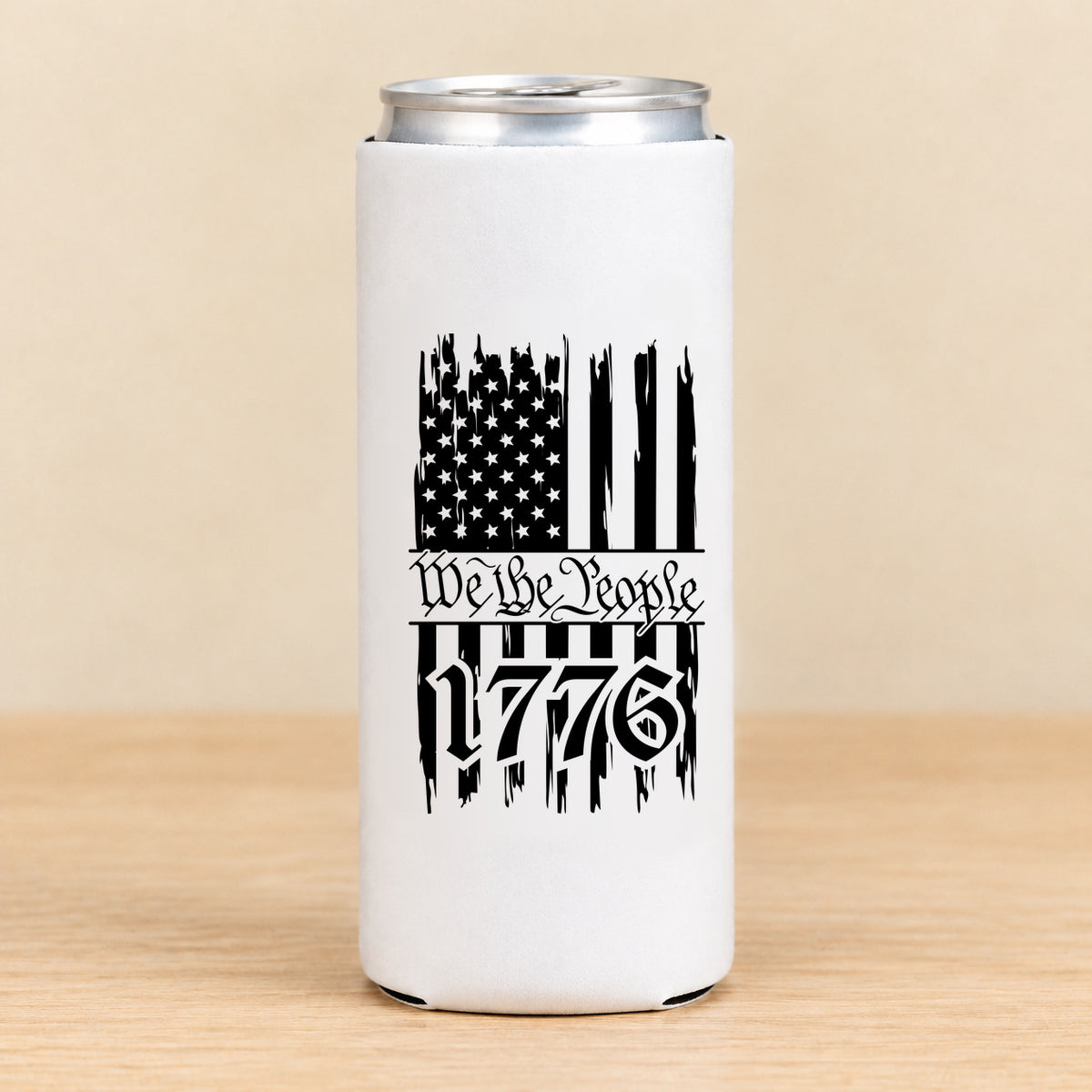 One Nation Under God We the People — Slim Can Koozie