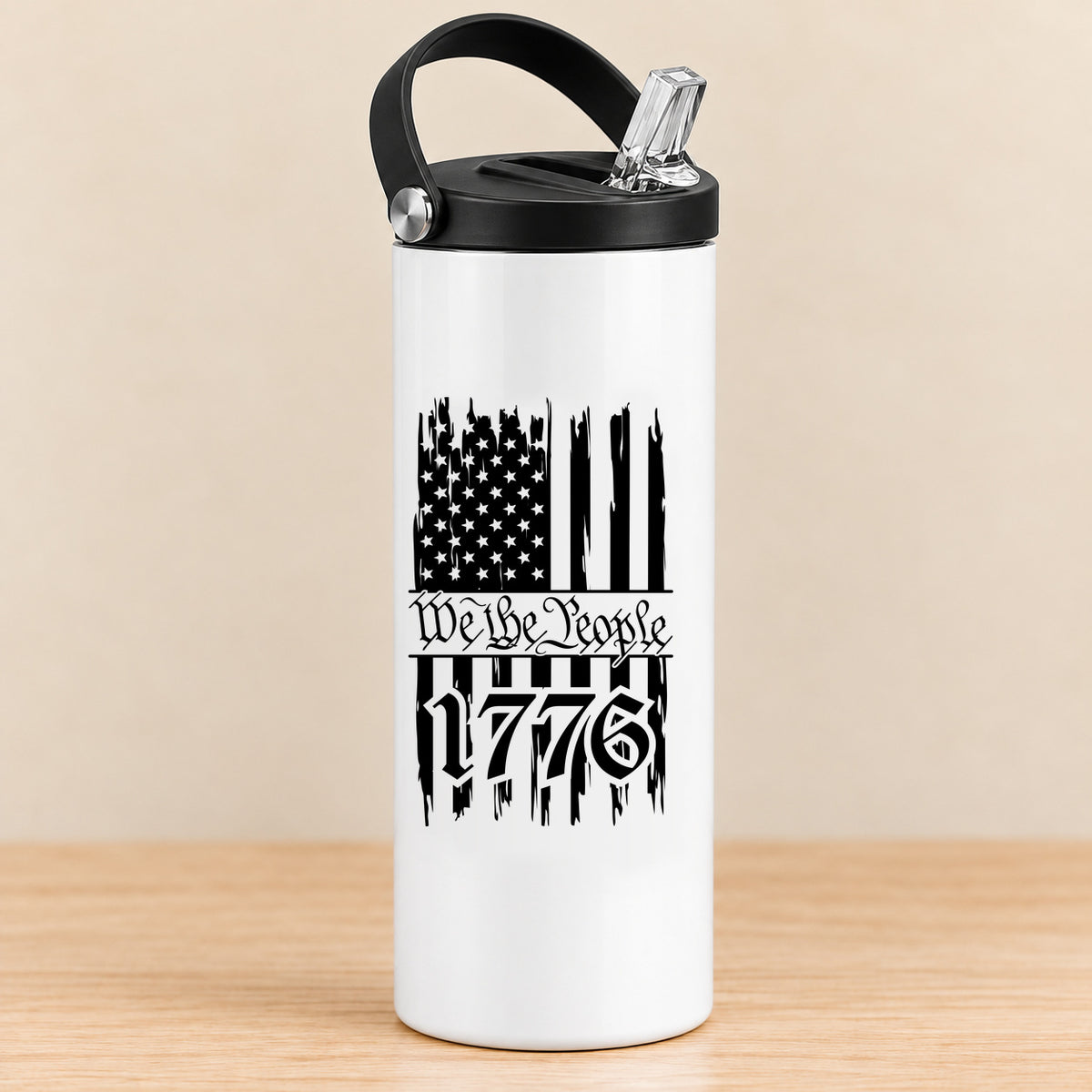 One Nation Under God We the People — 20 oz Sports Bottle