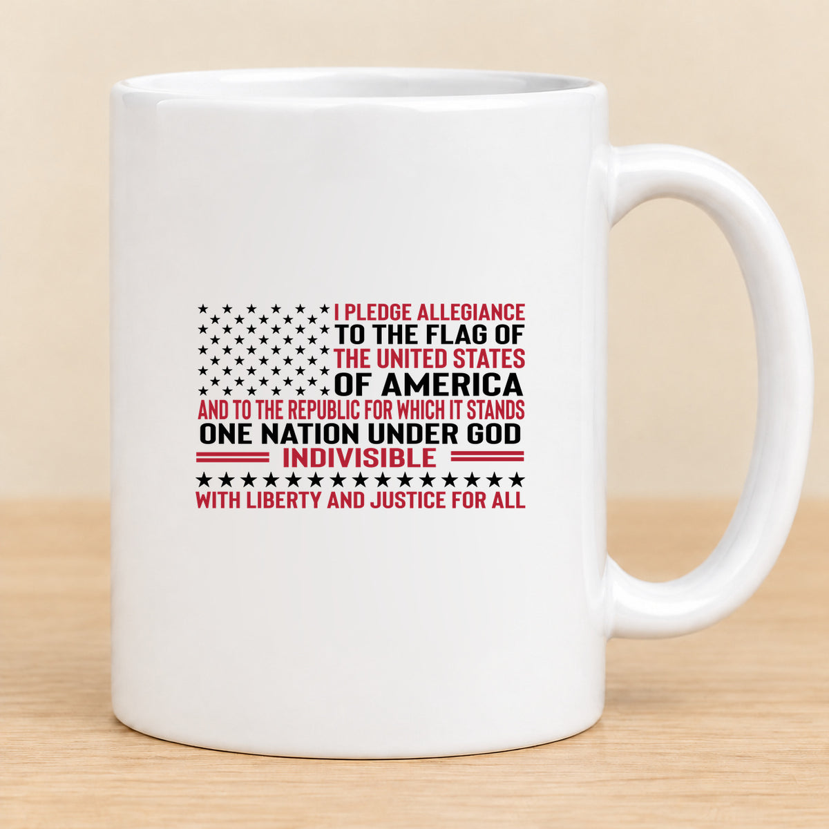 Pledge of Allegiance — 11 oz Ceramic Mug