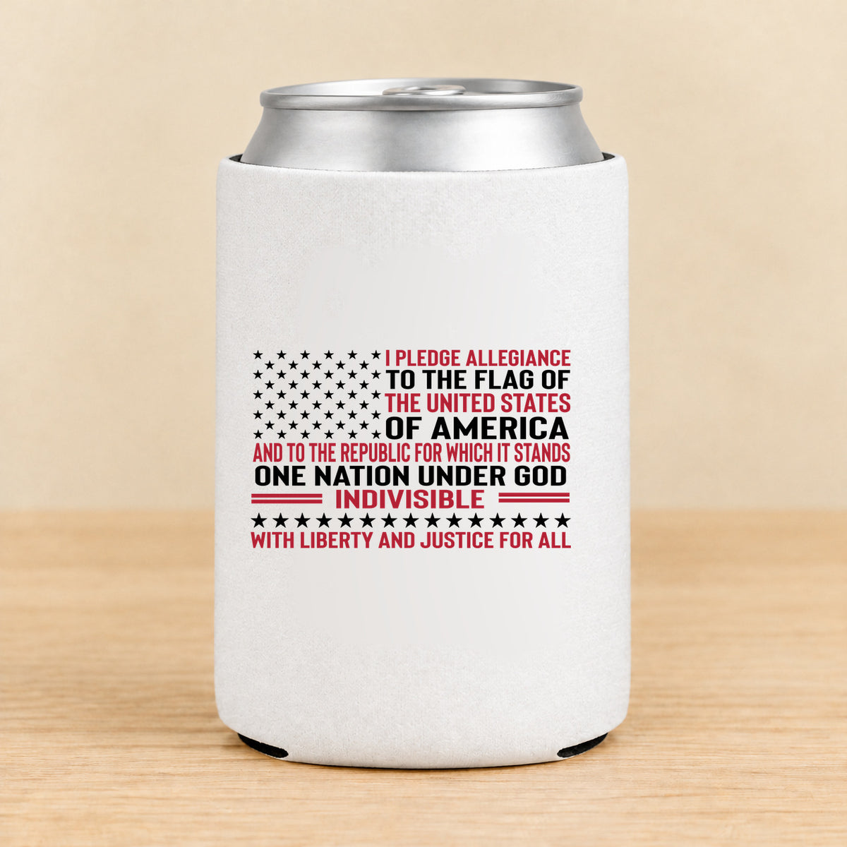 Pledge of Allegiance — Regular Can Koozie