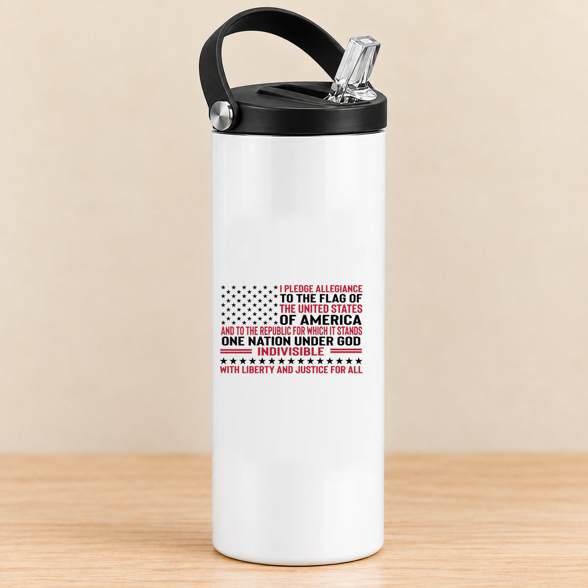 Pledge of Allegiance — 20 oz Sports Bottle