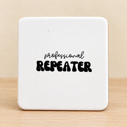Professional Repeater — Square Ceramic Coaster