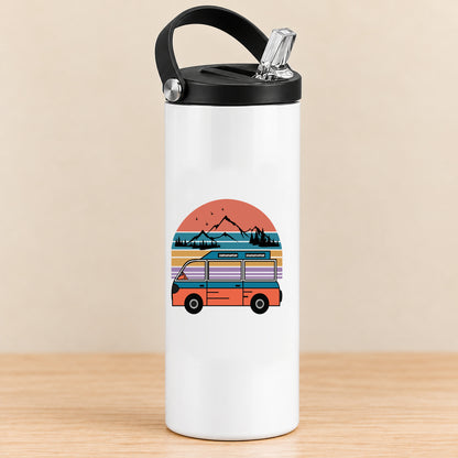 Retro Adventure Van — 20 oz Sports Bottle