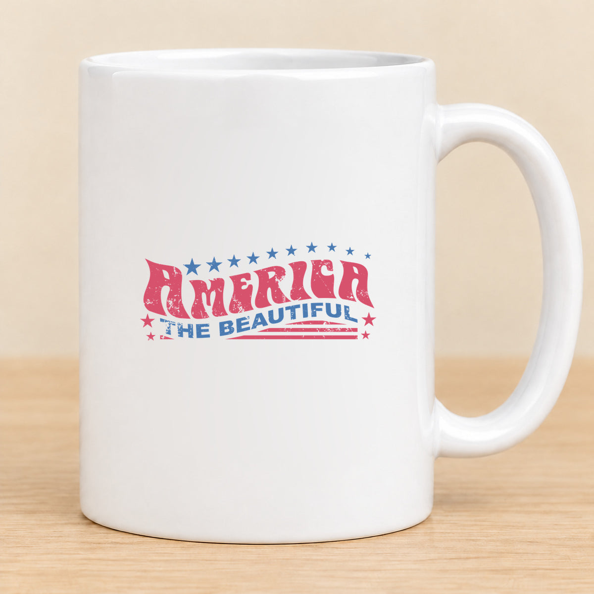 Retro America the Beautiful — 11 oz Ceramic Mug