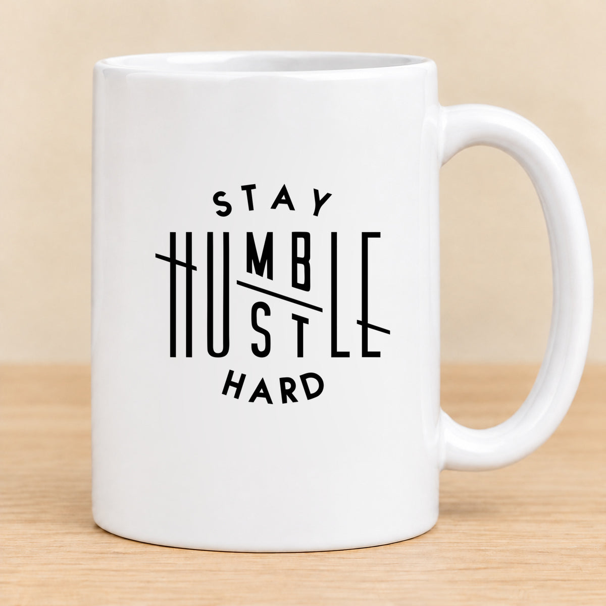 Stay Humble Hustle Hard — 15 oz Ceramic Mug
