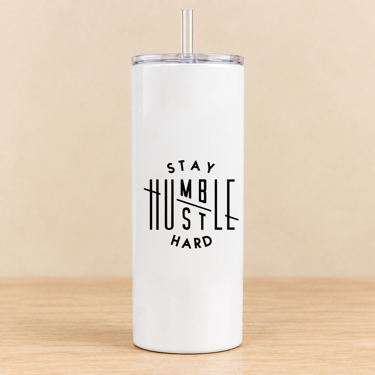 Stay Humble Hustle Hard — 20 oz Skinny Tumbler