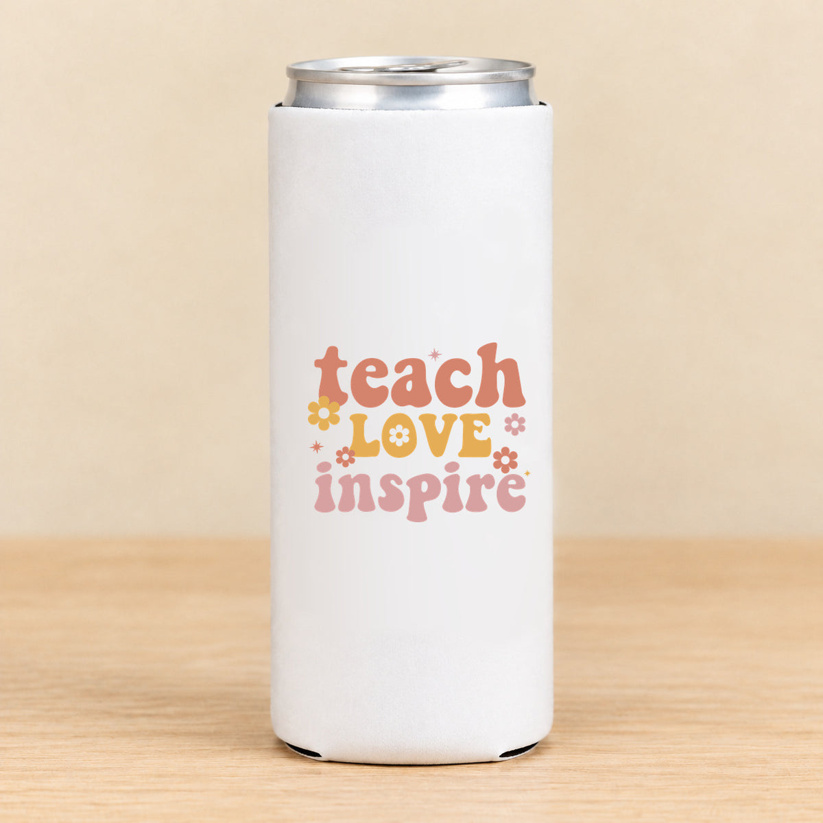 Teach Love Inspire — Slim Can Koozie