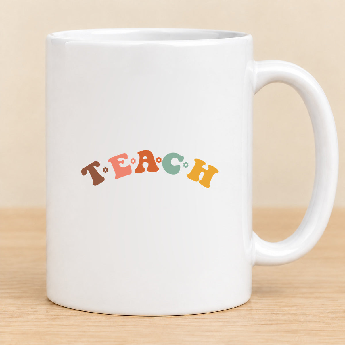 Teach Retro Teacher — 11 oz Ceramic Mug