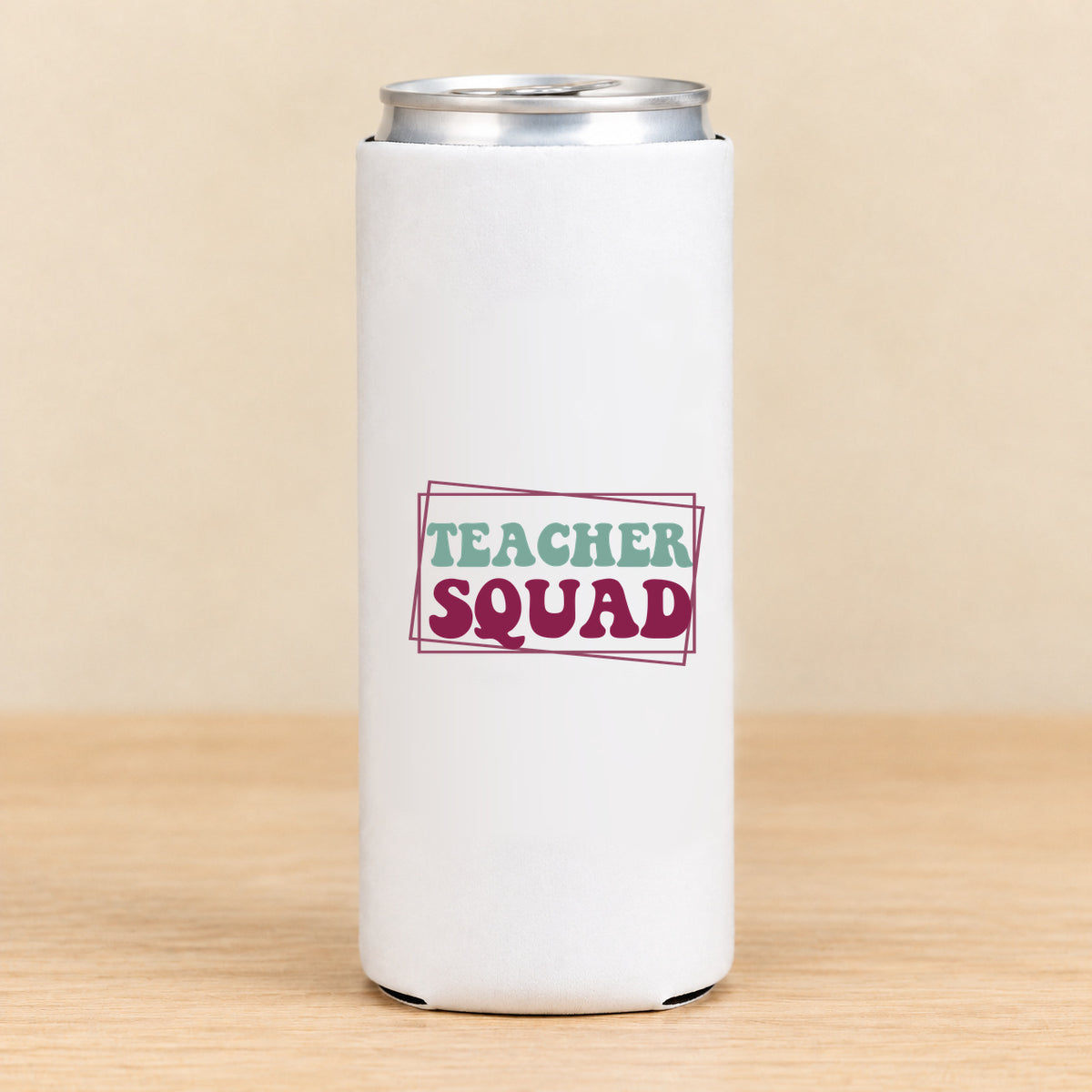 Teacher Squad — Slim Can Koozie