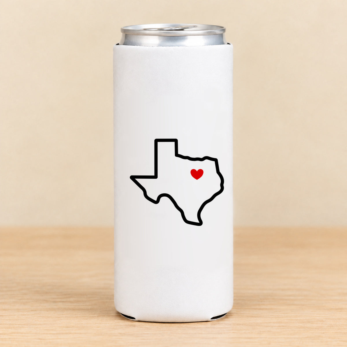 Texas Heart Dallas — Slim Can Koozie