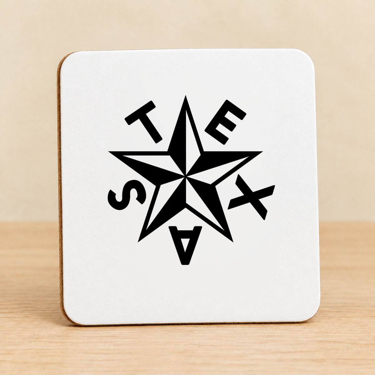Texas Star — Square MDF Coaster