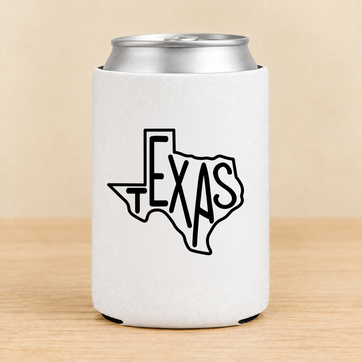 Texas State Outline — Regular Can Koozie