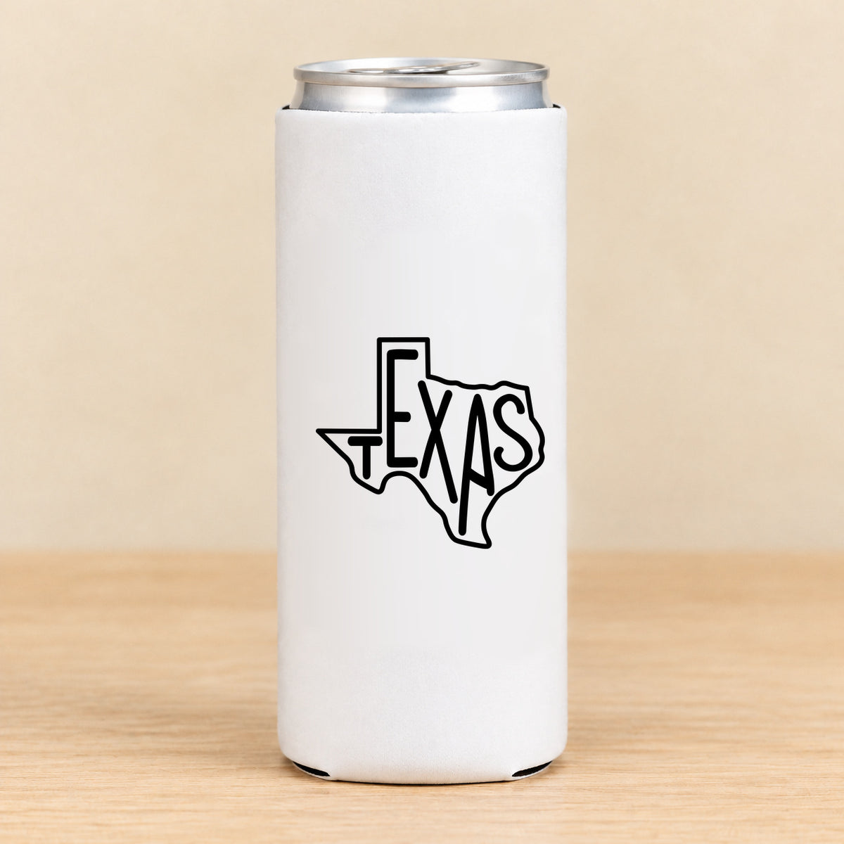 Texas State Outline — Slim Can Koozie
