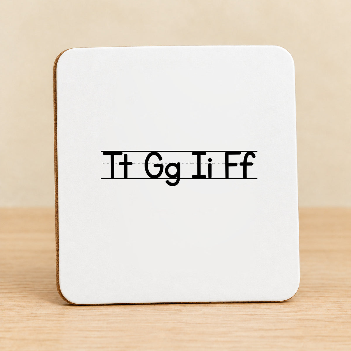 TGIF Teacher — Square MDF Coaster