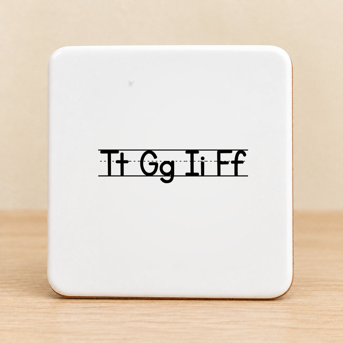 TGIF Teacher — Square Ceramic Coaster