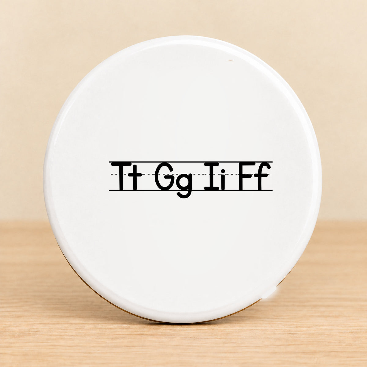 TGIF Teacher — Round Ceramic Coaster