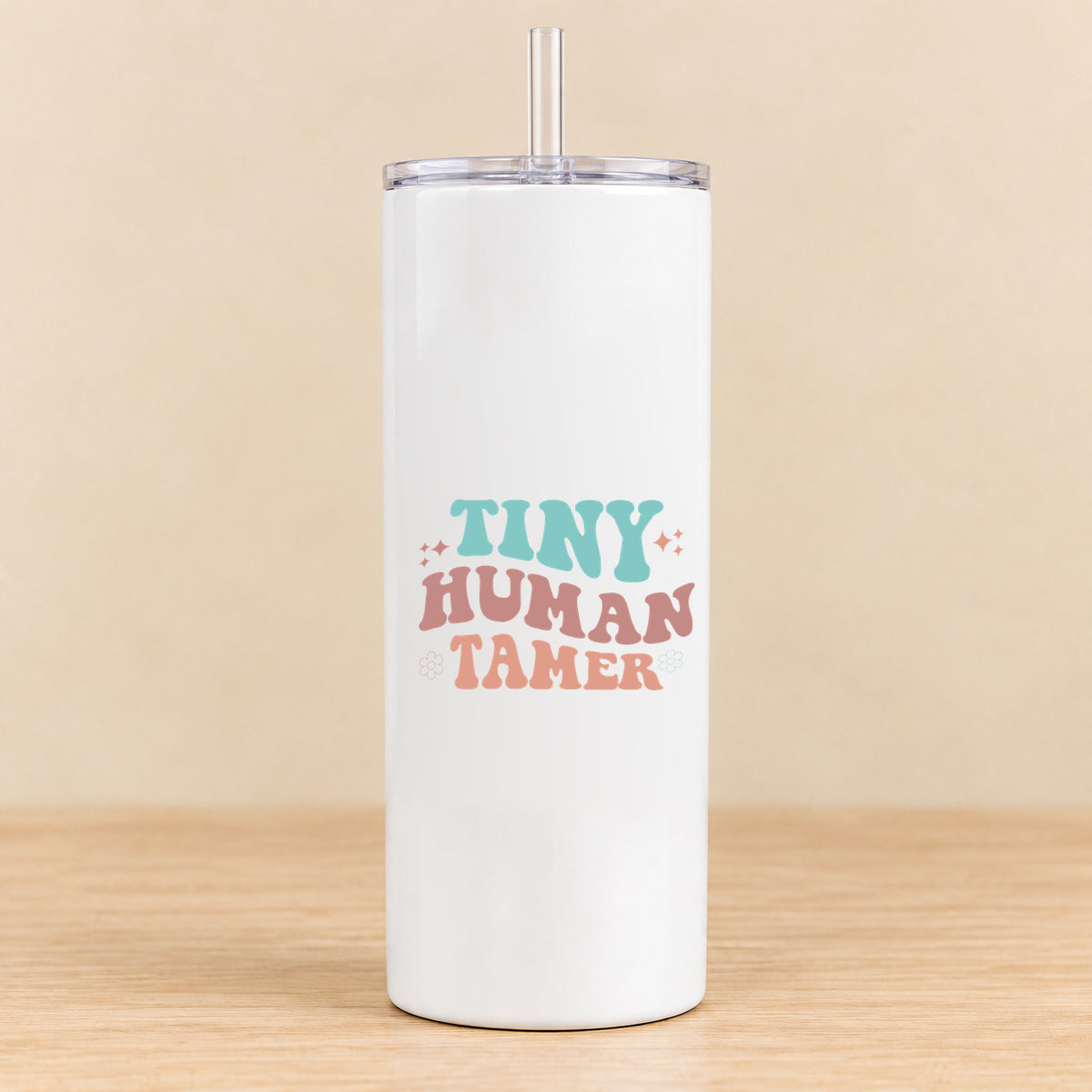 Tiny Human Tamer — 20 oz Skinny Tumbler