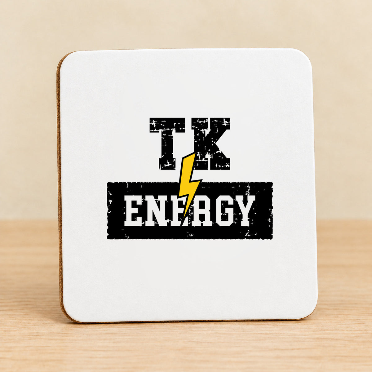 TK Energy — Square MDF Coaster