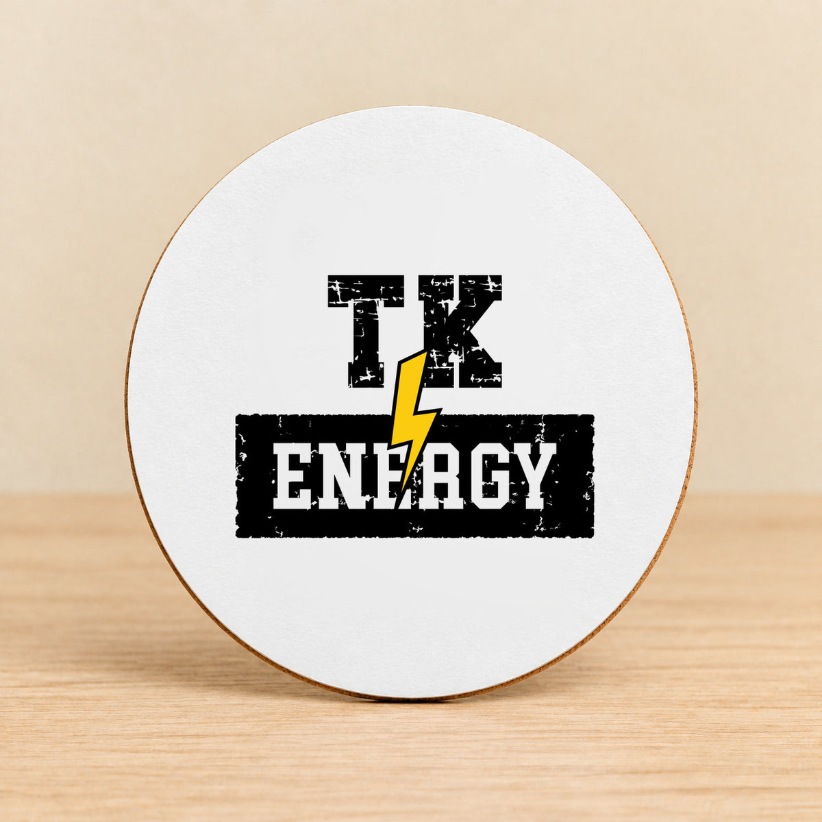 TK Energy — Round MDF Coaster