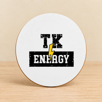 TK Energy — Round MDF Coaster