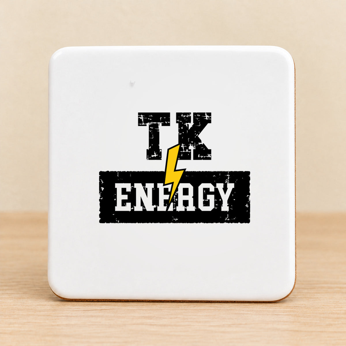 TK Energy — Square Ceramic Coaster
