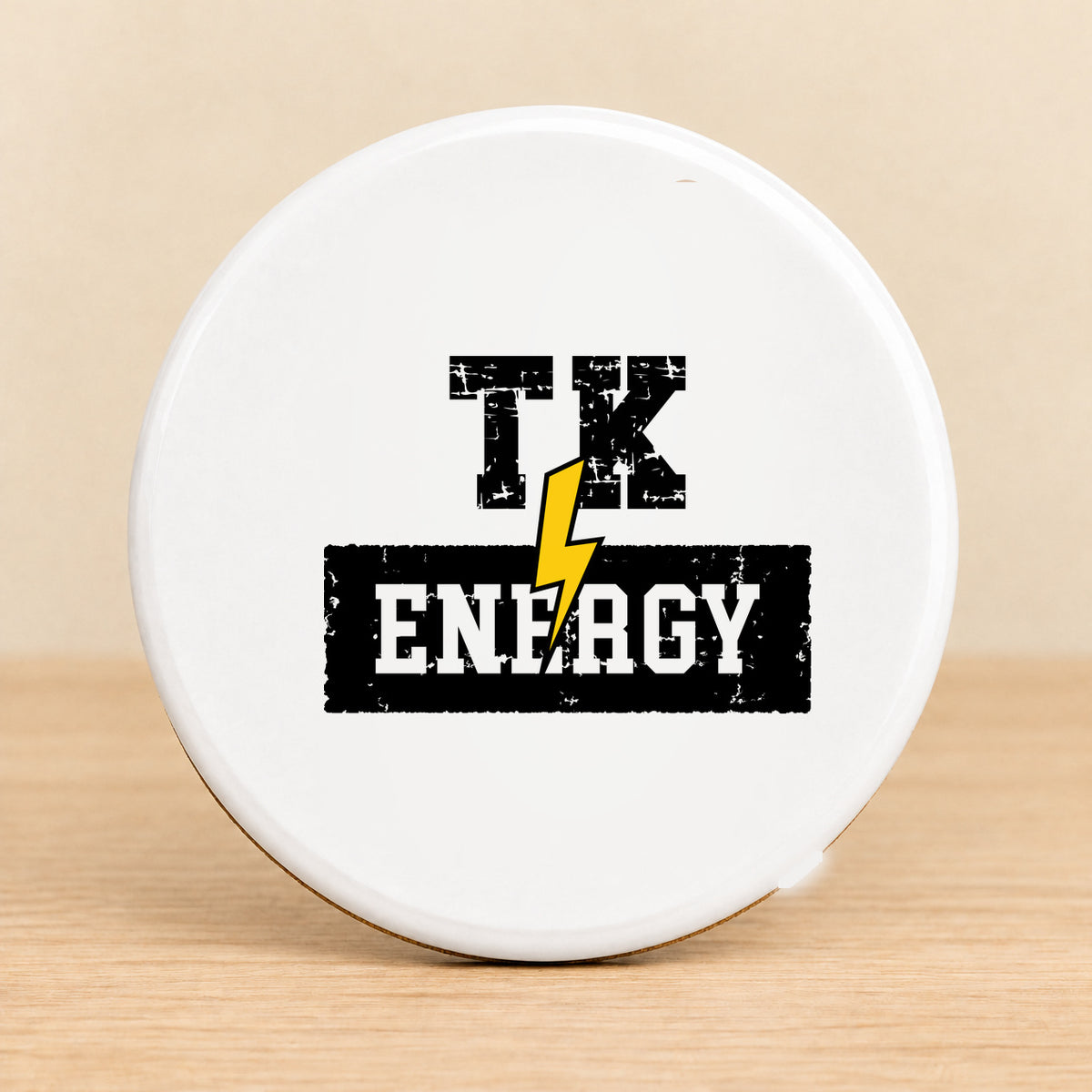 TK Energy — Round Ceramic Coaster