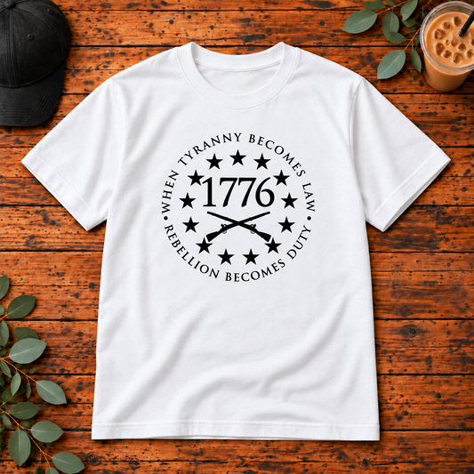 When Tyranny Becomes Law Rebellion Becomes Duty design on a single garment